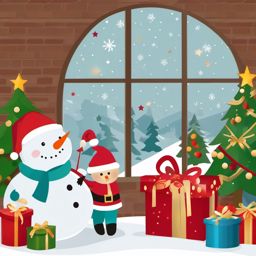 Clip art free Christmas images, A selection of free-to-use Christmas-themed visuals.  simple, 2d flat