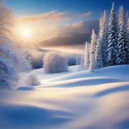 Snow Background Wallpaper - winter scene backdrop  