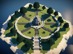 celtic druid sanctuary with stone circles - minecraft house design ideas 