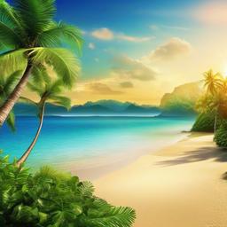 Beach Background Wallpaper - tropical beach hd wallpaper  