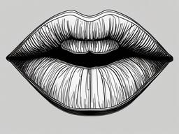 drawing of vampire lips  minimal rough sketch scribbles,doodles,black and white