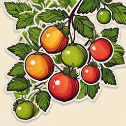 Gooseberry Fruit Sticker - Tart and delightful, a school of gooseberry fruit-colored bursts, , sticker vector art, minimalist design