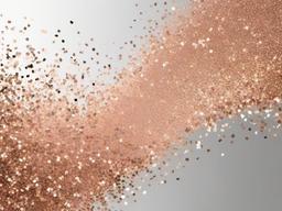 Rose Gold Glitter Transparent Background  