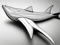 drawing of Flapnose shark  minimal rough sketch scribbles,doodles,black and white