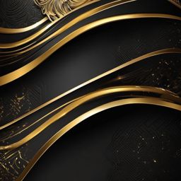 Black and Gold Background - Elevate your screen with an elegant black and gold background, combining sophistication and luxury.  intricate patterns, splash art, wallpaper art