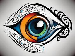 best evil eye tattoo  simple vector color tattoo