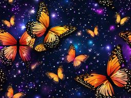 Butterfly Glitter Background  