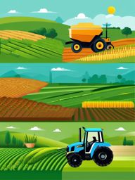 Smart Agriculture clipart - Smart agriculture and precision farming, ,vector color clipart,minimal