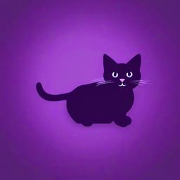 Purple Background Wallpaper - purple cat wallpaper  