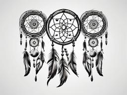 Best Dream Catcher Tattoo - Top-notch and highly regarded dream catcher tattoo designs.  simple vector tattoo,minimalist,white background