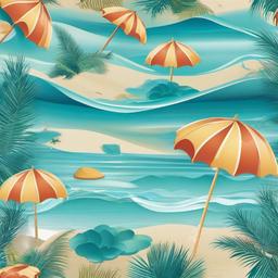 Beach Background Wallpaper - printable ocean background  