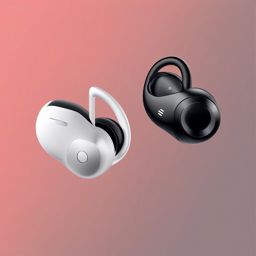 Wireless Earbuds Connection clipart - Wireless earbuds connecting, ,vector color clipart,minimal