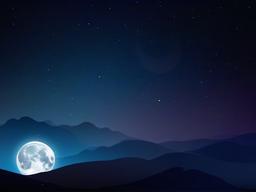 Night Sky Background With Moon  ,desktop background wallpaper