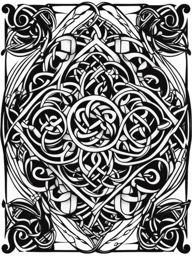 celtic tattoos black and white design 