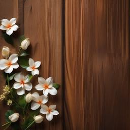 Wood Background Wallpaper - flower on wood background  