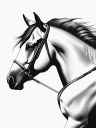 horse minimalist tattoo  simple tattoo,minimalist,white background