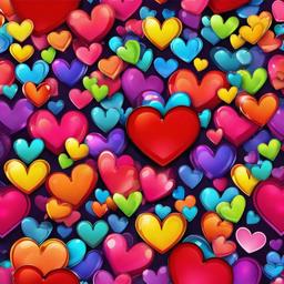 Heart Background Wallpaper - heart background rainbow  