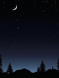 Black Night Sky Background  ,desktop background wallpaper