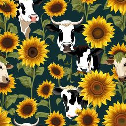 Sunflower Background Wallpaper - sunflower and cow background  