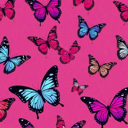 Butterfly Background Wallpaper - butterflies background pink  