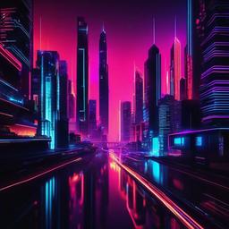 Neon Background Wallpaper - neon city wallpaper  