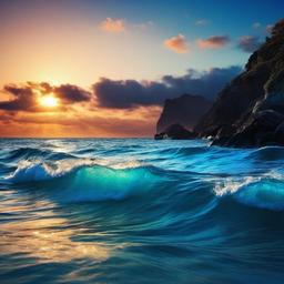 Ocean Background Wallpaper - background blue ocean  