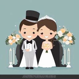 Wedding Ring Bearer clipart - Cute ring bearer in the ceremony, ,vector color clipart,minimal