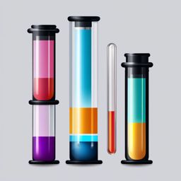 Test Tube clipart - Cylindrical container for mixing and holding liquids, ,vector color clipart,minimal