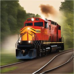 train clipart transparent background - racing along the tracks. 