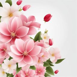 flower clipart transparent background - featuring delicate petals. 
