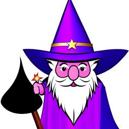 wizard clipart - merlin, the wise and legendary sorcerer. 