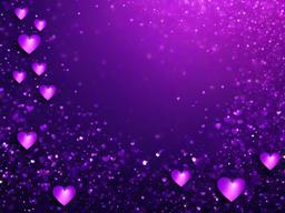 Purple Glitter Heart Wallpaper  