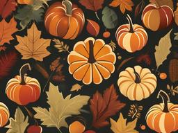 Thanksgiving Wallpaper-A retro-inspired Thanksgiving design, with vintage patterns and nostalgic colors.  aesthetic background wallpaper