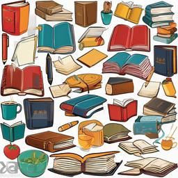 Writing clipart - book covers and illustrations  vector clipart