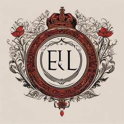 El Roi Tattoo-Bold and declarative tattoo featuring the phrase El Roi, capturing themes of divine sight and awareness.  simple color vector tattoo