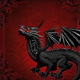 Red Background Wallpaper - red eyes black dragon wallpaper  