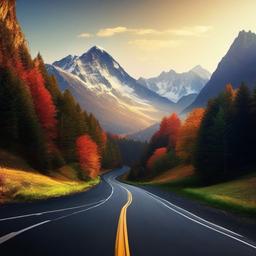 Mountain Background Wallpaper - road mountain background  