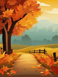 Fall Background Wallpaper - autumn background cartoon  