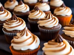 pumpkin spice latte cupcakes, inspired by the popular fall coffee drink. 