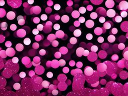 Pink Glitter Black Background  