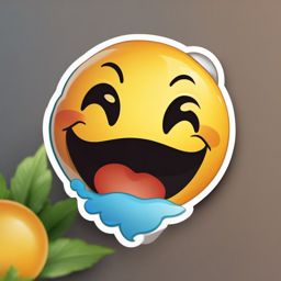 Surprise Face Emoji Sticker - Unexpected delight, , sticker vector art, minimalist design