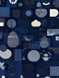 Dark Blue Collage Wallpaper  ,mobile iphone background wallpaper