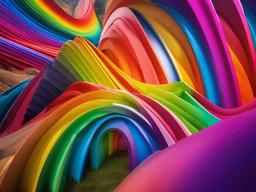 Rainbow Background For Photo  