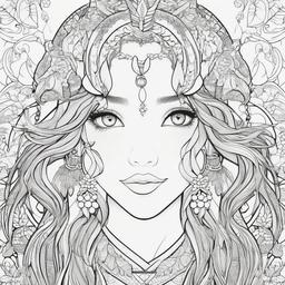 kakshi coloring pages - 