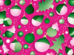 Pink And Green Christmas Background  