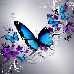 Butterfly Background Wallpaper - butterfly background white  
