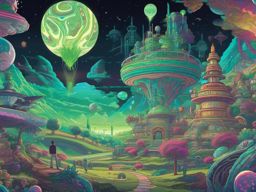 Rick and Morty Wallpaper - Rick and Morty's Interdimensional Adventure  wallpaper style, intricate details, patterns, splash art, light colors