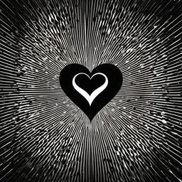 Heart Background Wallpaper - black background with heart in the middle  