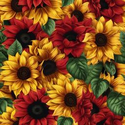 Sunflower Background Wallpaper - rose and sunflower background  