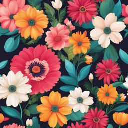 flower clipart - blooming in a vibrant garden. 